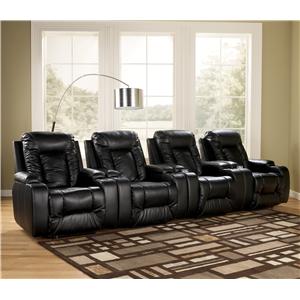 Signature Design by Ashley Matinee DuraBlend� - Eclipse 4 Piece Theater Seating Group